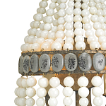 Бра каплевидной формы декорированная нитями стеклянных бусин молочного цвета Bead threads варинант исполнения - 1 | Loft Concept в Воронеже