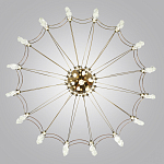 Люстра подвесная из металла с прозрачными подвесками из хрусталя Quasar 93 варинант исполнения - 4 | Loft Concept в Воронеже