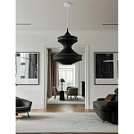 Подвесной вязаный черный светильник «Моника» варинант исполнения - 2 | Loft Concept в Воронеже