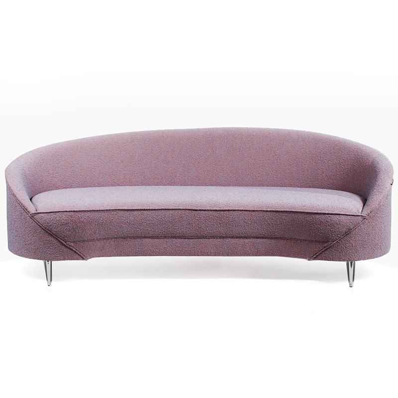 Диван Paulet Sofa Сиреневое Букле Лиловый Хром Диван Paulet Sofa Сиреневое Букле Лиловый Хром в Воронеже | Loft Concept