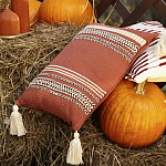 Подушка декоративная с вышивкой и кисточками Ethnic mix варинант исполнения - 5 | Loft Concept в Воронеже