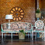 Часы настенные из металла в стиле лофт Clock with History варинант исполнения - 4 | Loft Concept в Воронеже