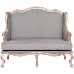 Диван двухместный из массива бука светло-серый Solid Luxury варинант исполнения - 1 | Loft Concept в Воронеже