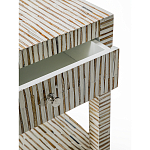 Тумбочка прикроватная Vancouver Bone Inlay Bedside Beige варинант исполнения - 2 | Loft Concept в Воронеже