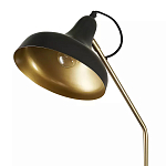 Торшер с плафоном в форме купола в сочетании черного и золотистого цвета Minimalist Execution варинант исполнения - 1 | Loft Concept в Воронеже