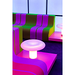 Дизайнерский кофейный стол на круглых ножках Poltronova T02 Pink Coffee Table варинант исполнения - 8 | Loft Concept в Воронеже