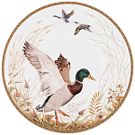 Тарелка закусочная из фарфора с изображением утки Hunting Porcelain Collection варинант исполнения - 1 | Loft Concept в Воронеже