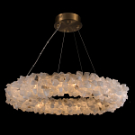 Люстра кольцевая из натурального горного хрусталя Harmonious Crystal Circles варинант исполнения - 1 | Loft Concept в Воронеже