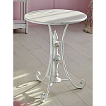 Столик белый кованный в прованском стиле Vaucluse варинант исполнения - 5 | Loft Concept в Воронеже