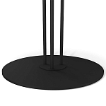 Стол журнальный с круглой столешницей из стекла Gray and Gold Marble варинант исполнения - 4 | Loft Concept в Воронеже