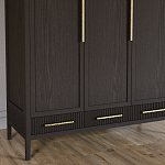 Большой Шкаф Primo Темный орех с 3 дверьми и 3 выдвижными ящиками варинант исполнения - 3 | Loft Concept в Воронеже