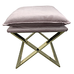 Пуф велюровый на металлическом основании Meekness варинант исполнения - 1 | Loft Concept в Воронеже