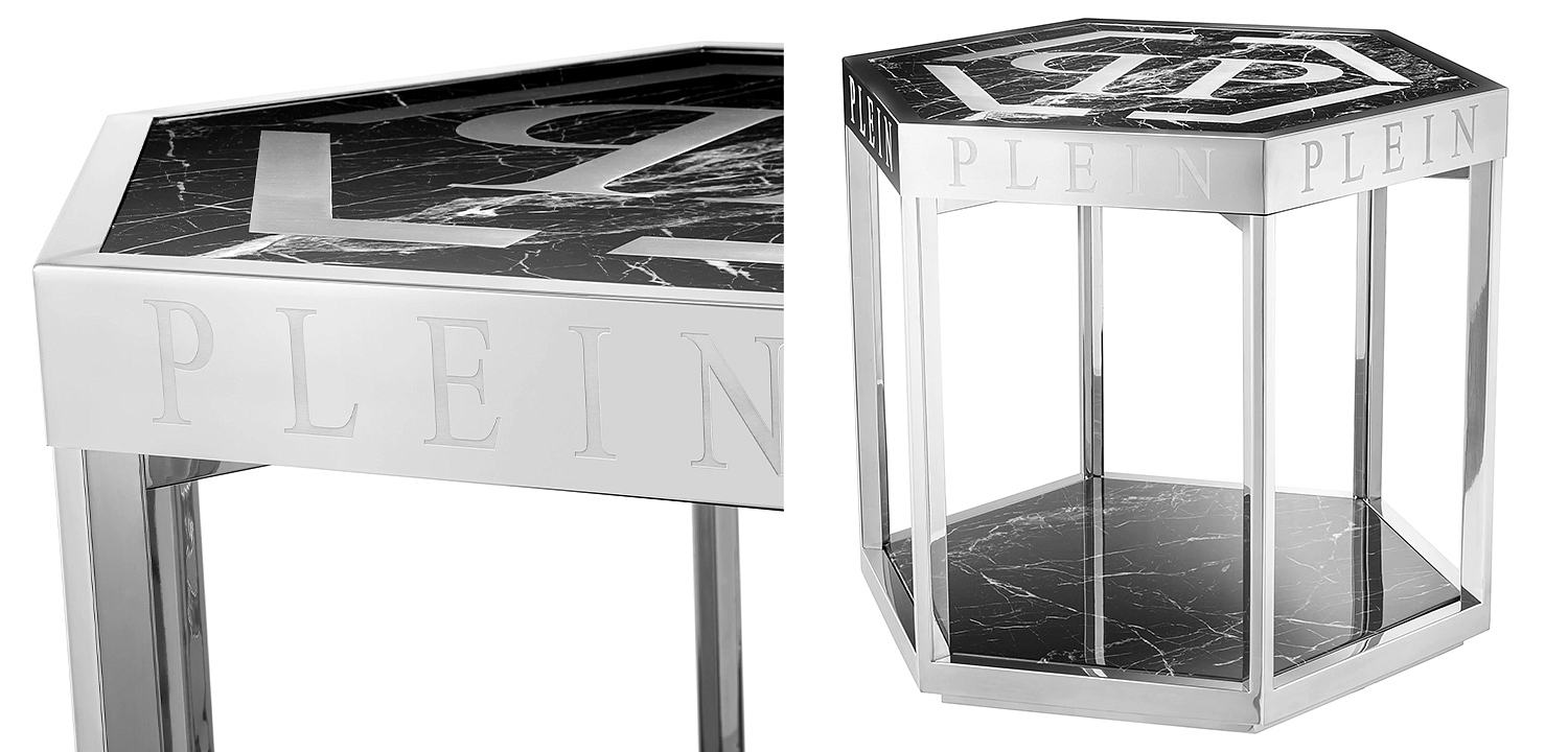 Приставной стол Philipp Plein Side Table Billionaire Chrome Приставной стол Philipp Plein Side Table Billionaire Chrome - Loft-Concept в Воронеже