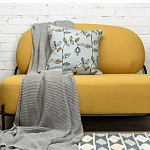 Чехол на подушку с рисунком и вышивкой Aurora Allure Sprout варинант исполнения - 5 | Loft Concept в Воронеже