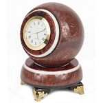 Часы настольные в виде шара из натурального камня Ball Stone Clock варинант исполнения - 4 | Loft Concept в Воронеже
