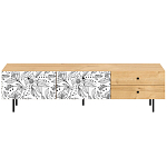 Длинная ТВ-тумба с принтом на ящиках Elise TV Stand варинант исполнения - 8 | Loft Concept в Воронеже