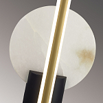 Бра с круглым плафоном из алебастра и бронзовой декоративной стрекозой 45 Alaris  варинант исполнения - 6 | Loft Concept в Воронеже