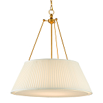 Подвесной светильник светодиодный с фактурным тканевым конусообразным абажуром White Fabric Lampshade варинант исполнения - 3 | Loft Concept в Воронеже