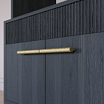 Стеллаж Primo с ящиками Черный дуб  варинант исполнения - 5 | Loft Concept в Воронеже