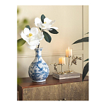 Ваза с мотивами цветущего сада с попугаями Blue Vase Inspired by Nature варинант исполнения - 4 | Loft Concept в Воронеже