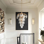 Бра настенное высокое из стеклянных трубочек Gladia варинант исполнения - 3 | Loft Concept в Воронеже