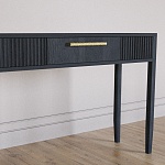 Элегантная Консоль Primo с выдвижным ящиком Черный дуб варинант исполнения - 3 | Loft Concept в Воронеже