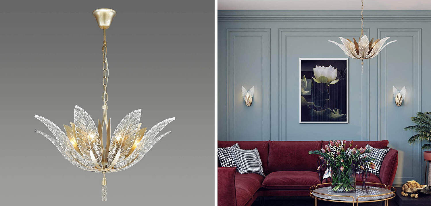 Люстра Glass Petals Chandelier 75 Люстра Glass Petals Chandelier 75 - Loft-Concept в Воронеже