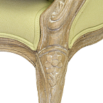 Кресло Ava Classical Armchair green striped flax варинант исполнения - 5 | Loft Concept в Воронеже