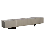 Тумба под телевизор серая с мраморной столешницей Uniqueness Marble варинант исполнения - 1 | Loft Concept в Воронеже