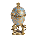 Шкатулка на величественных львах из фарфора с бронзовыми элементами Eden Garden варинант исполнения - 4 | Loft Concept в Воронеже