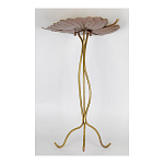 Столик приставной с столешницей Тропический лист Tropical Forest gold варинант исполнения - 3 | Loft Concept в Воронеже