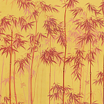 Обои ручная роспись Distant Bamboo Firefly on dyed paper варинант исполнения - 1 | Loft Concept в Воронеже