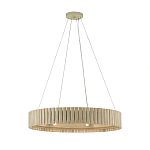 Люстра круглая из толстых деревянных реек Natural Style варинант исполнения - 2 | Loft Concept в Воронеже