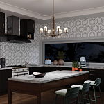  Люстра с прозрачными рифлеными цилиндрическими плафонами Kichler варинант исполнения - 28 | Loft Concept в Воронеже