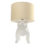Настольная лампа COLLECTION OF DOGS с абажуром Бульдог варинант исполнения - 2 | Loft Concept в Воронеже