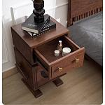 Тумбочка прикроватная с ящиком и дверцей Робот Robot Desk варинант исполнения - 6 | Loft Concept в Воронеже