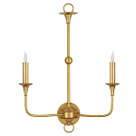 Бра настенное золотого цвета в форме подсвечника Graceful Smoothness варинант исполнения - 3 | Loft Concept в Воронеже