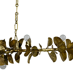 Линейная люстра Brass Eucalyptus Branches Lighting Chandelier варинант исполнения - 3 | Loft Concept в Воронеже