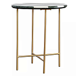 Столик приставной с круглой столешницей с полосатым узором Tabletops with Striped Pattern варинант исполнения - 1 | Loft Concept в Воронеже