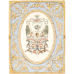 Декоративный постер в раме с рельефным растительным узором арабески New Collection of Arabesques Poster варинант исполнения - 1 | Loft Concept в Воронеже