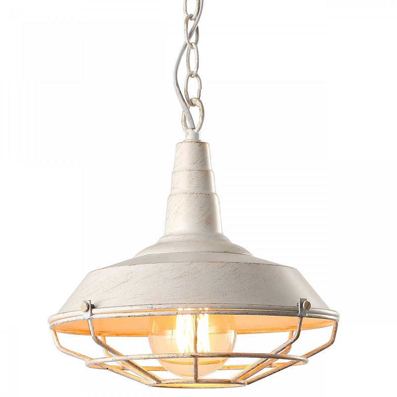 Подвесной светильник DARK CAGE PENDANT White vintage Белый в Воронеже | Loft Concept 