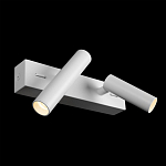 Бра с двумя цилиндрическими повортными спотами белого цвета Trumpet tube варинант исполнения - 3 | Loft Concept в Воронеже