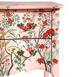 Комод розовый с росписью Цветы L.XV CHEST OF DRAWERS Flowers варинант исполнения - 3 | Loft Concept в Воронеже