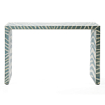 Консоль Дизайнерская Kenya Console ZEBRA Bone Inlay blue варинант исполнения - 1 | Loft Concept в Воронеже