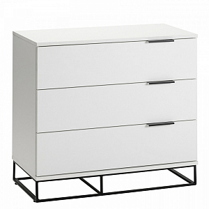 Комод белый с 3-мя ящиками Strict Lines 