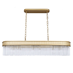 Люстра подвесная овальная со стеклянными трубками Длина 100 см Nembus варинант исполнения - 1 | Loft Concept в Воронеже