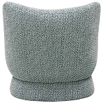 Дизайнерское мягкое кресло без подлокотников в голубой пестрой обивке Roux Armchair варинант исполнения - 2 | Loft Concept в Воронеже