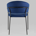 Стул в велюре синего цвета Horizon варинант исполнения - 4 | Loft Concept в Воронеже