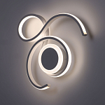 Бра белого цвета с изогнутыми световыми линиями и круглым основанием Luke Lampco Tracer Lamp варинант исполнения - 2 | Loft Concept в Воронеже