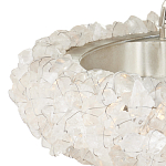 Люстра светодиодная фактурная в форме кольца Amber Crystal варинант исполнения - 2 | Loft Concept в Воронеже